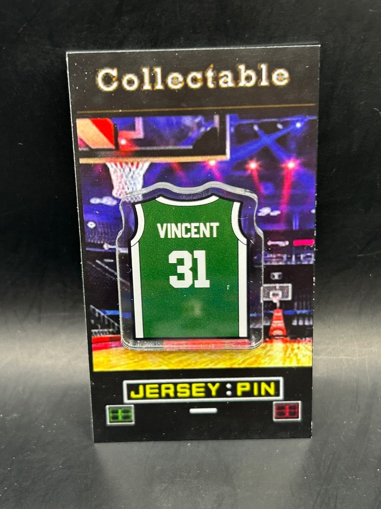 Michigan State Spartans Jay Vincent jersey lapel pin-Classic RETRO Collectible