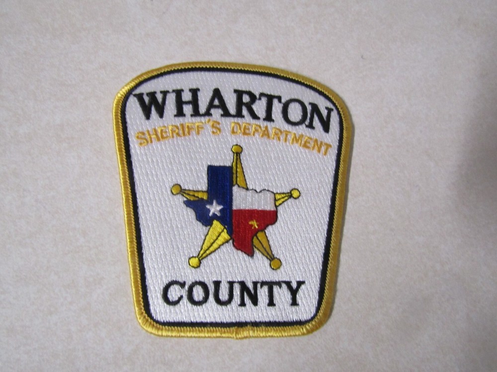 PATCH LAW ENFORCEMENT OLDER SHERIFF DEPARTMENT TEXAS COUNTY OF WHARTON YELLOW TR