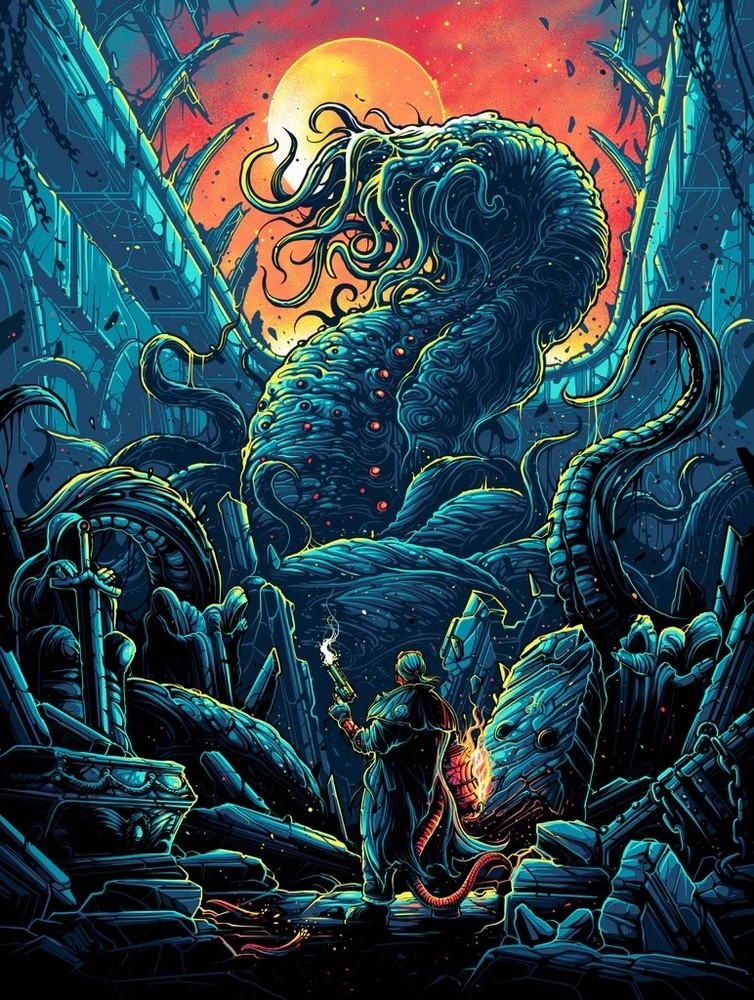 Hellboy by Dan Mumford x/50 Screen Print Movie Art Poster 18” x 24”18” x 24” Limited Edition of 50, Dan Mumford