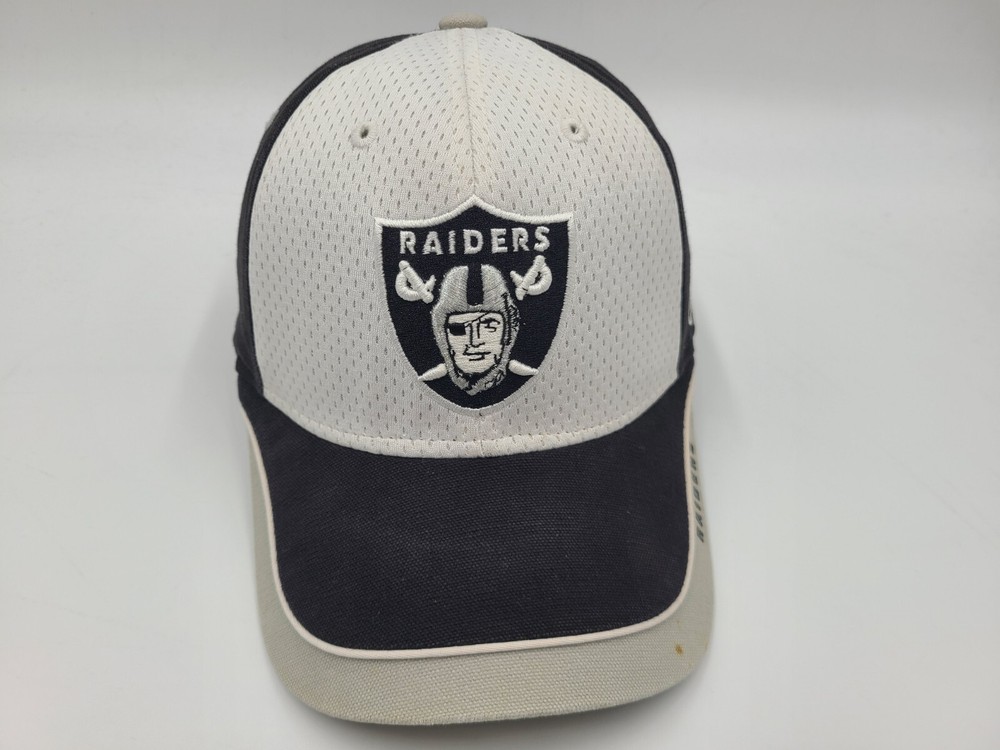 Vintage Oakland Raiders Reebok Adjustable Hat Cap Men Women NFL White Black Gray