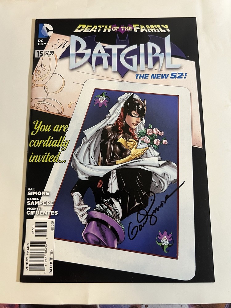 Batgirl (2013) #15 1St Print Signed By Gail Simone W/Coa Death Of The Family Nm