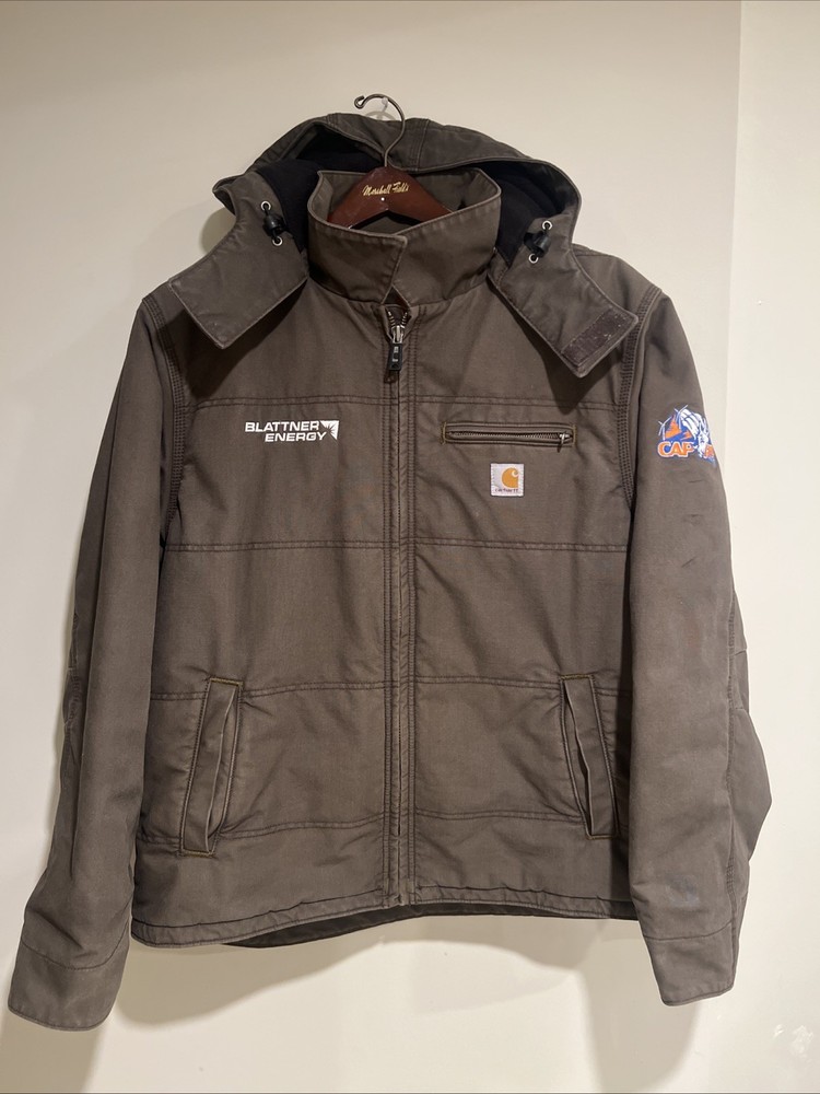 Men’s XL Carhartt Insulated Work Jacket With Detachable Hood