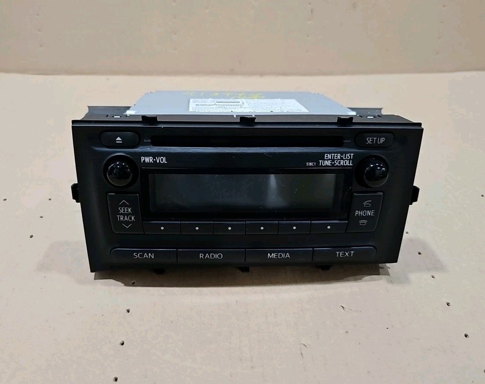 2012-2014 TOYOTA PRIUS OEM AM FM RADIO CD PLAYER HEAD UNIT 86120-52D10