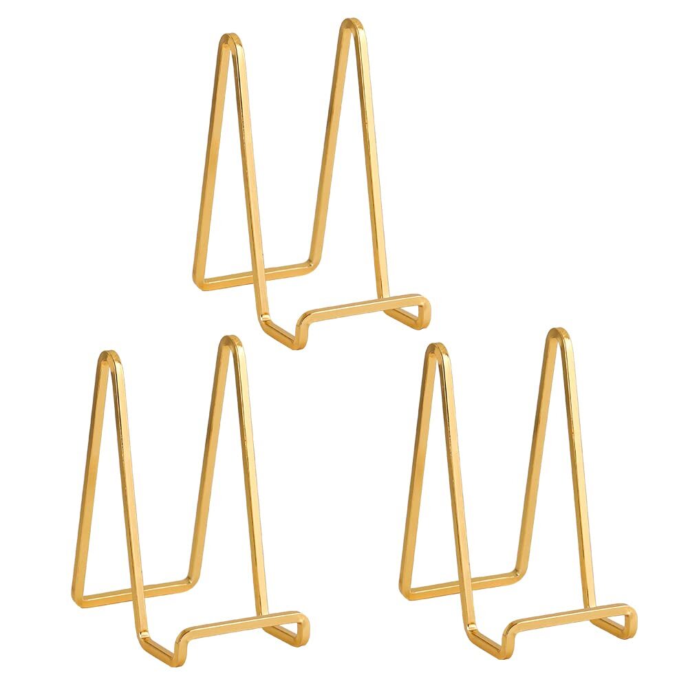Plate Holder Easel Display Stand - 6 inch Metal Plate Stands for Display - Ta...