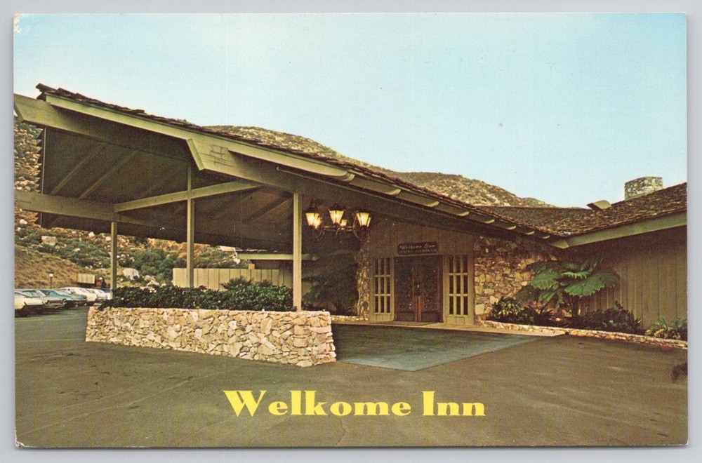Welkome Inn Restaurant Lawrence Welk Country Club Escondido CA Postcard