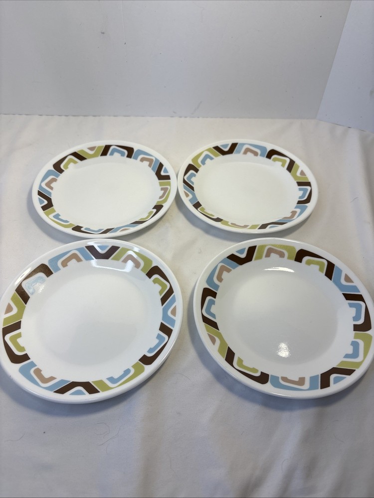 4 Corelle Squared 6 3/4