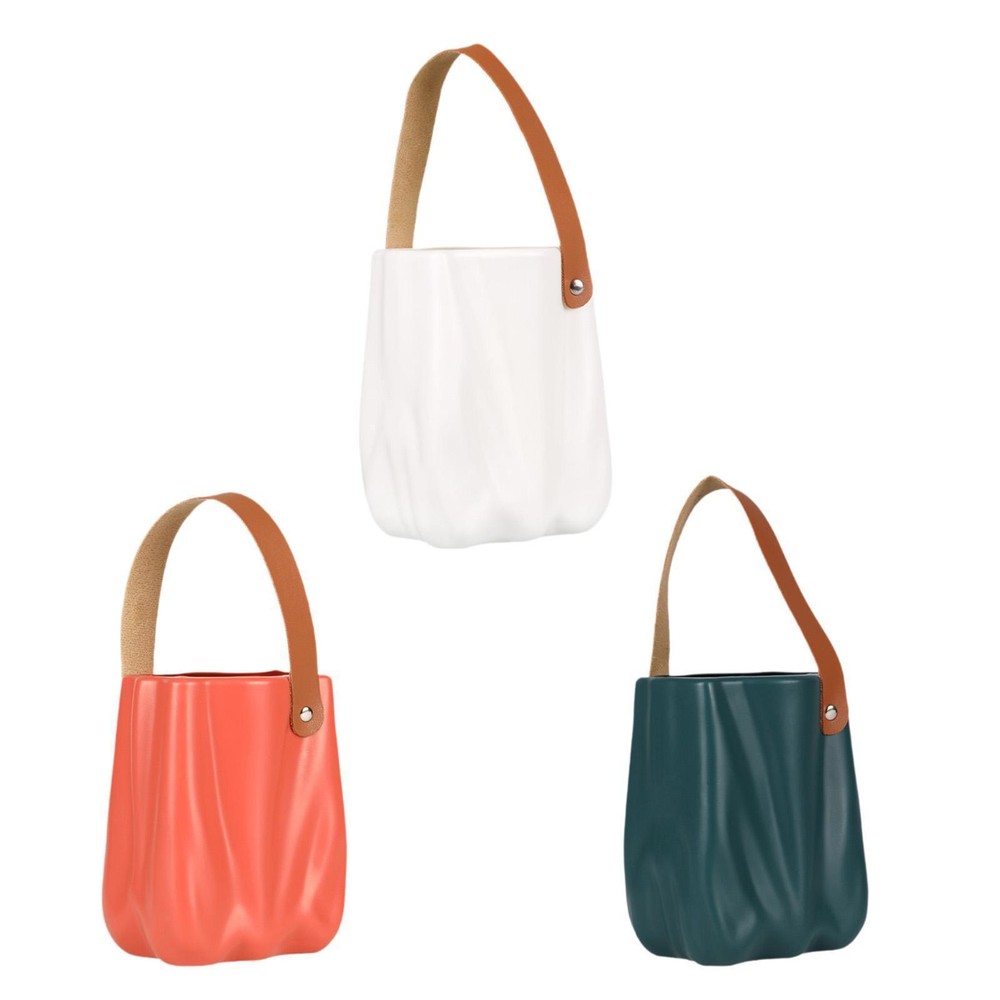 Handbag Vase Floral Accessory Desktop Ornament for Balcony Office Cabinet