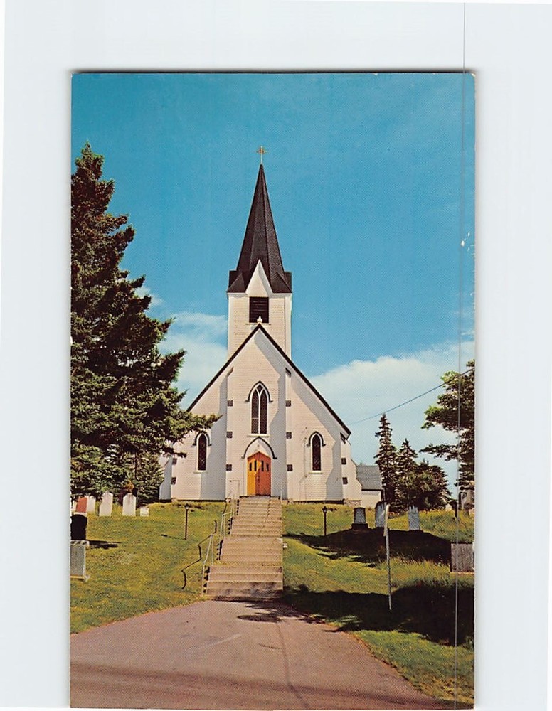 Postcard St. Luke's Anglican Church Hubbards Nova Scotia Canada