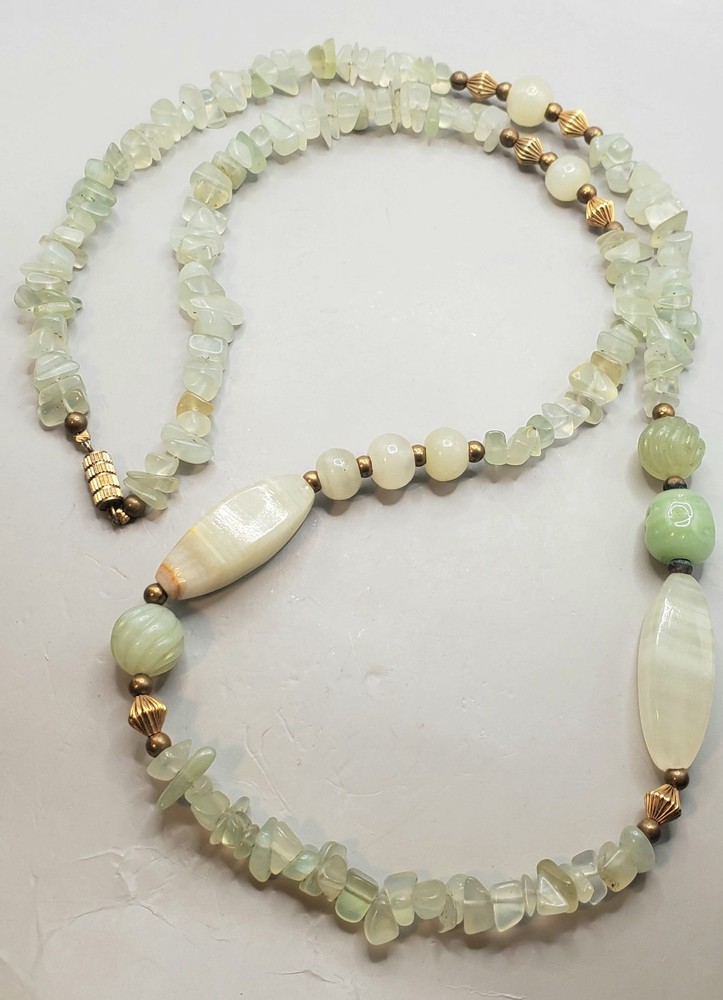 Vintage Estate Jadeite & Quartz TESTED Gemstone 28