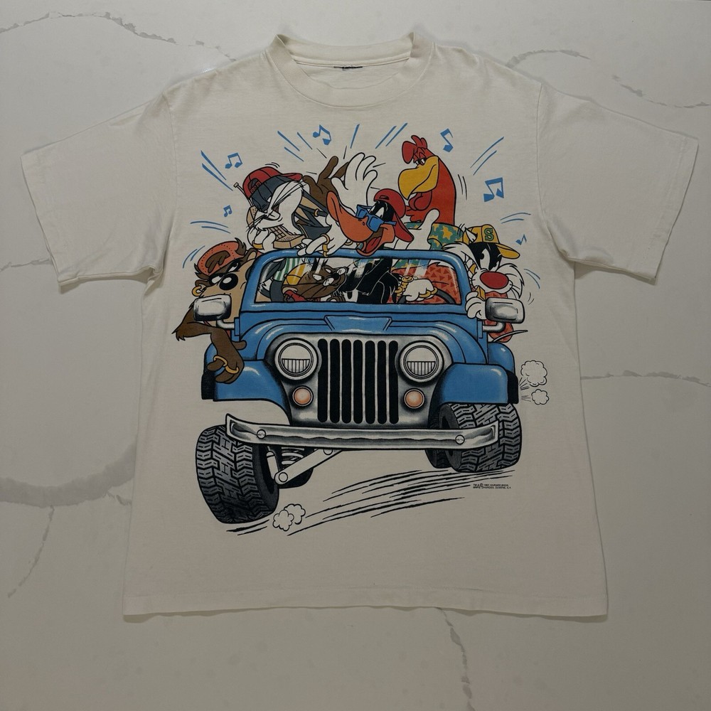 90s Looney Tunes Warner Bros Vintage Cartoon Mirror Print