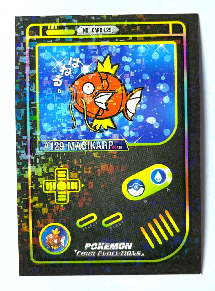 2025 POKEMON CHIBI GAMEBOY Card #129 MAGIKARP Peru Foil