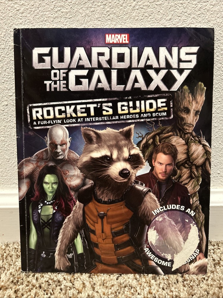 Marvel Guardians of the Galaxy: Rocket's Guide Paperback Book Rare