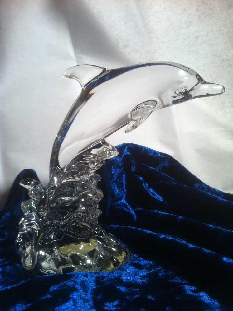 Princess House Crystal Wonders of the Wild Dolphin Figurine New Never Displayed