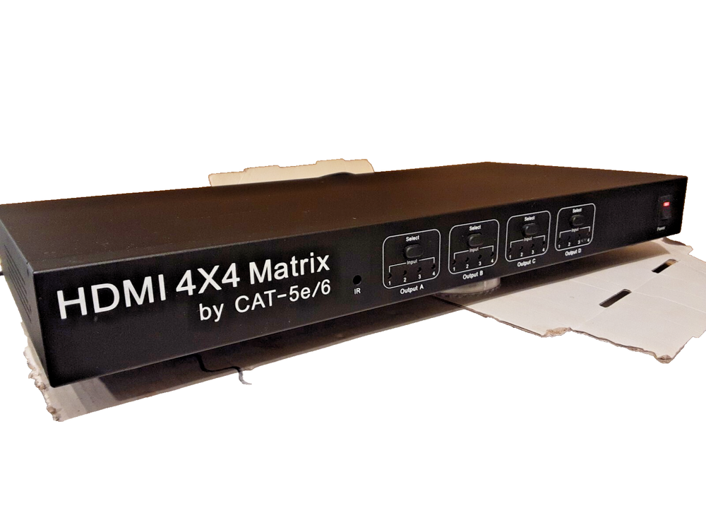 Matrix HDMI 4 IN 4 OUT Cat 5E/6 Full HD 1080p 3D + PSU ONLY