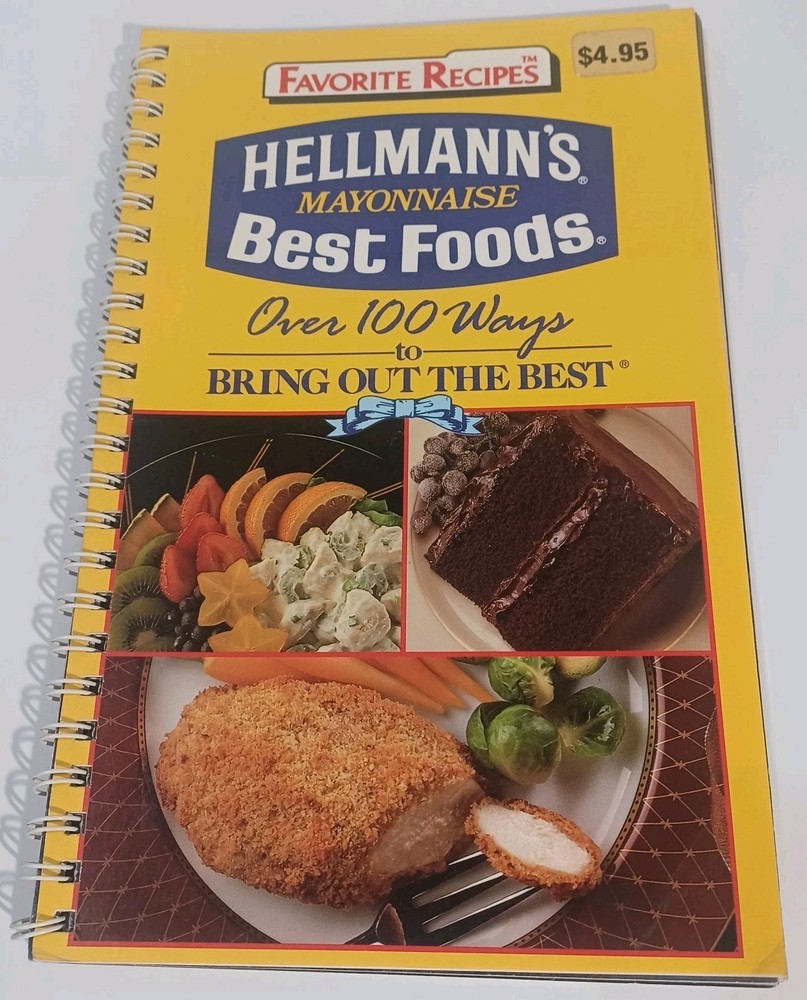 Hellmann's Best Foods Mayonnaise 100+ Recipes Published 1990/Read Description.