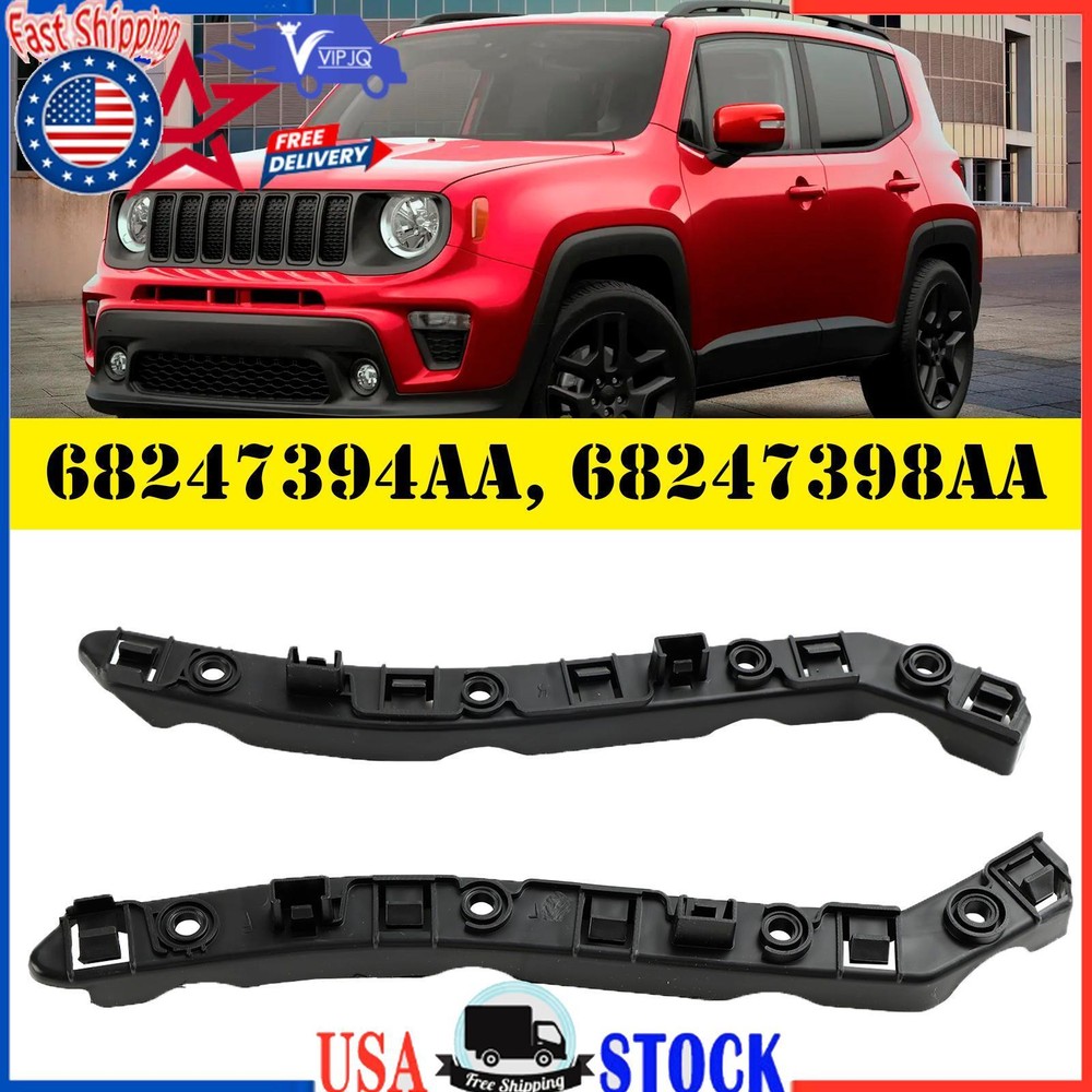 Bumper Bracket Set For Jeep Renegade 2015-2022 Front Driver and Passenger Side