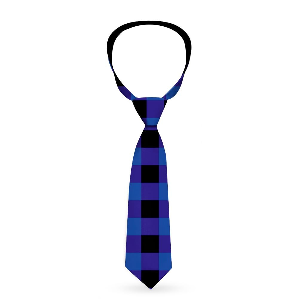Necktie Standard - Buffalo Plaid Black/Blue ACC NEWAnother great item from Rarewaves USA | Free delivery!