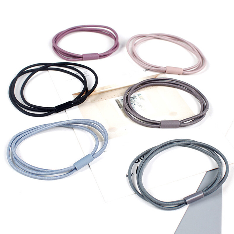 1Pcs Colorful Hair Ring Rubber Band Stylish Headwear for Women