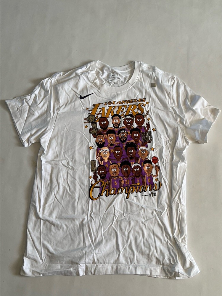 LOS ANGELES LAKERS NBA CHAMPIONSHIP  T-SHIRT Sz XL LEBRON 2020 Champs Kobe