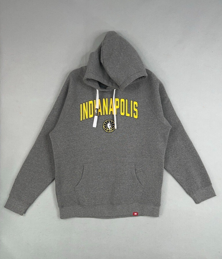 Indiana Pacers Hoodie Mens Extra Large Gray NBA Basketball Indianapolis Sports