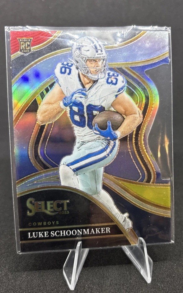 2023 Select - Club Level Luke Schoonmaker #238 Red & Yellow Prizm Die-Cut RC
