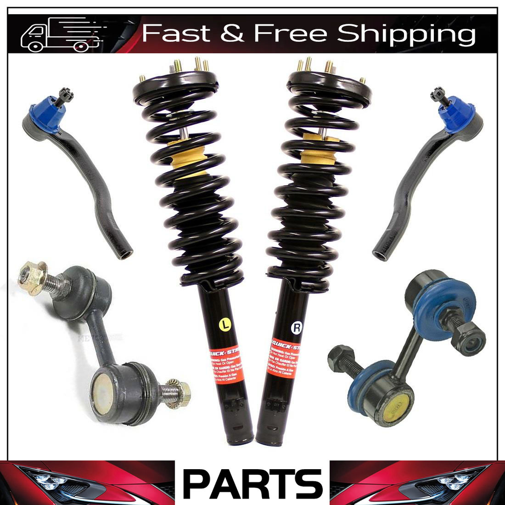2003 Honda Accord Front Suspension Kit - Tie Rods, Sway Links, Struts & Springs