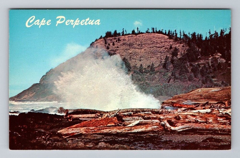 Oregon OR Coast Cape Perpetua Vintage Postcard