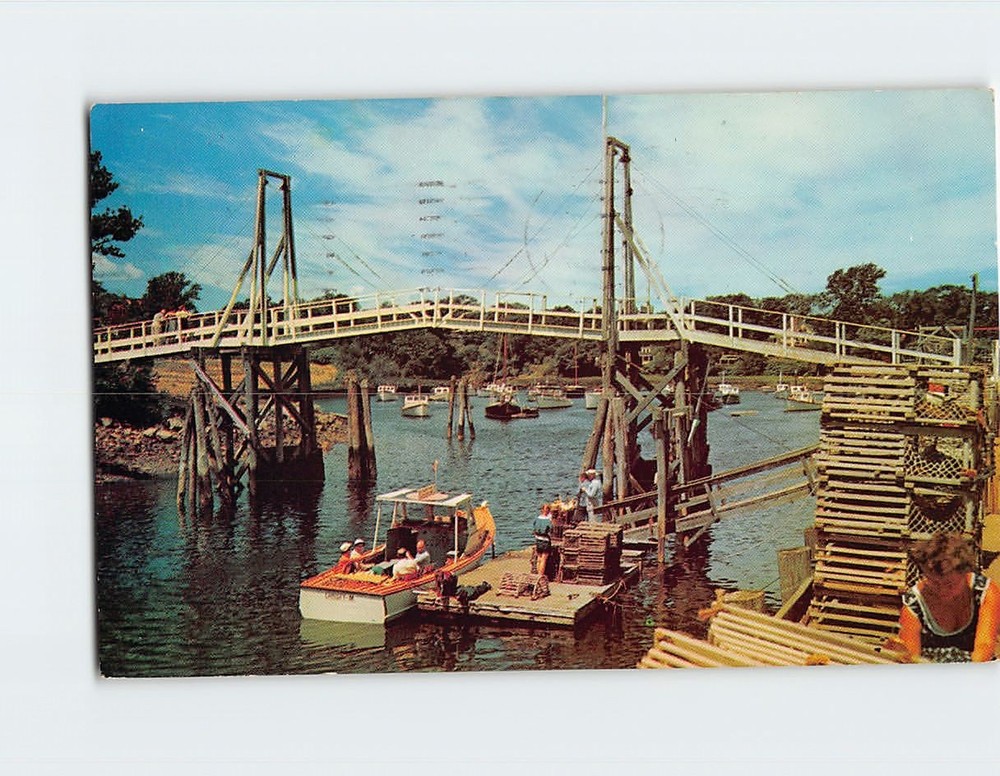 Postcard Perkins Cove Ogunquit Maine USA