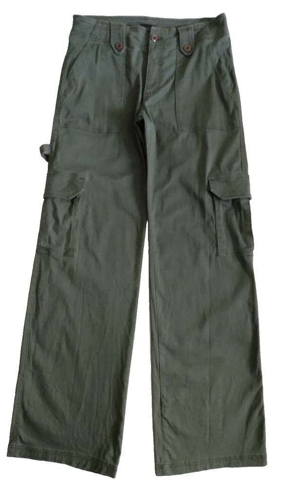 Frankie B. Men's Cargo Pants Size 30 Army Green Cotton Made in USA
