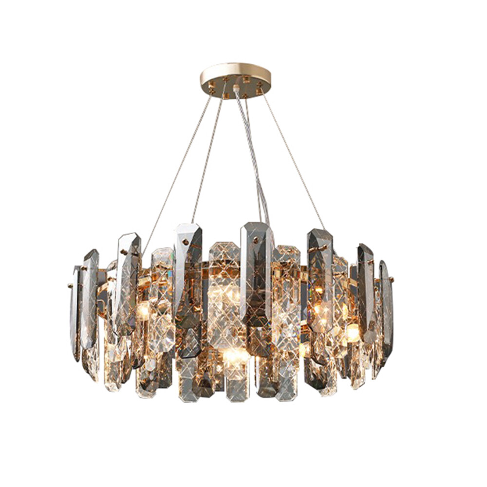 Modern Crystal E12*8 Chandelier Kitchen Island Pendant Ceiling Light