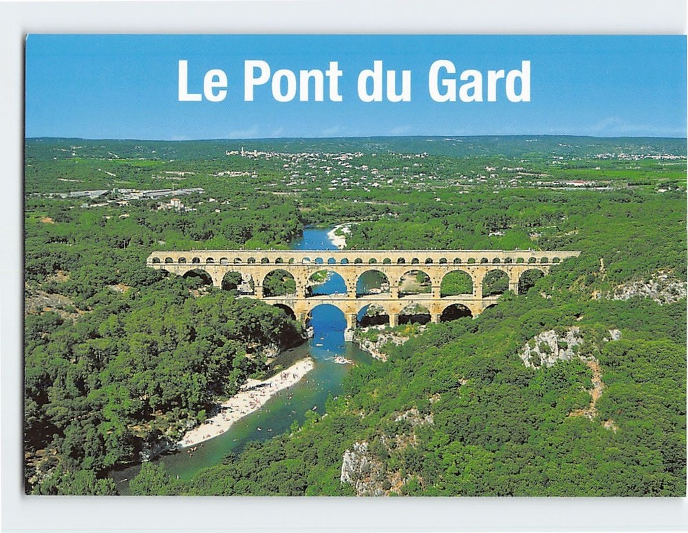 Postcard Le Pont du Gard Vers Pont du Gard France