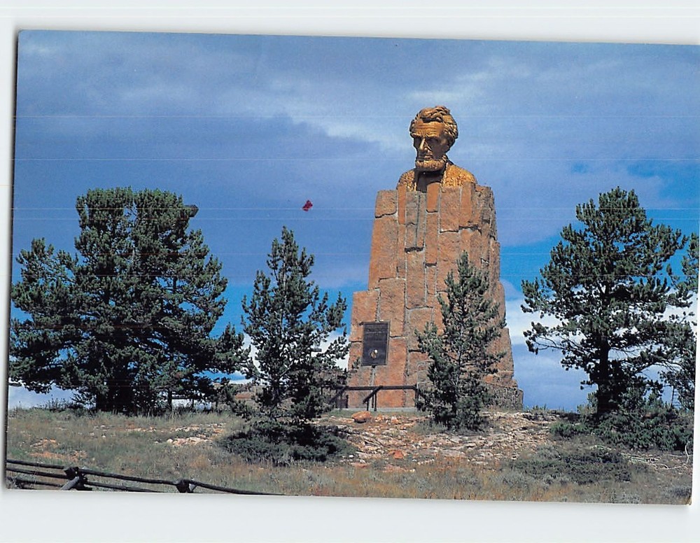 Postcard Lincoln Monument Wyoming USA