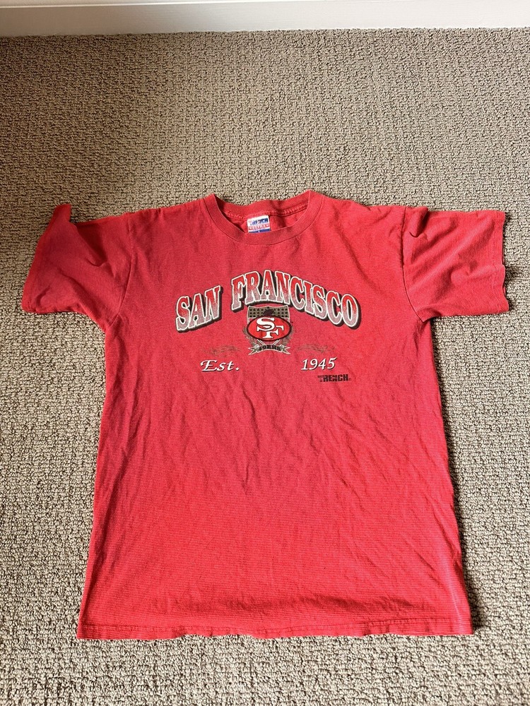 Vintage San Francisco 49ers T-Shirt L Trench Tag Single Stitch