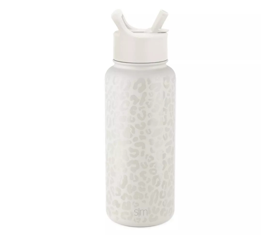 32oz Stainless Steel Straw Lid Water Bottle for Hydration On-the-Go