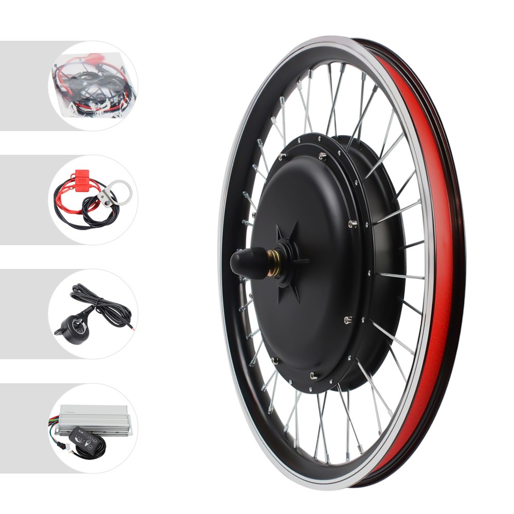 Electric Bicycle Conversion Kit For 20 in E-bike Front Wheel 48V 1000W Hub Motor