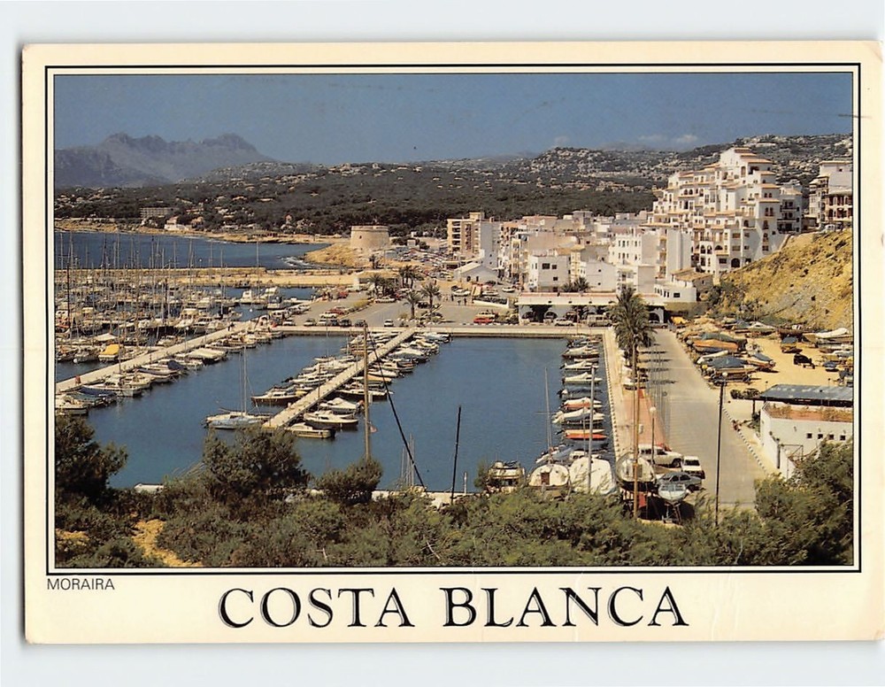 Postcard Aerial View Moraira Costa Blanca Spain