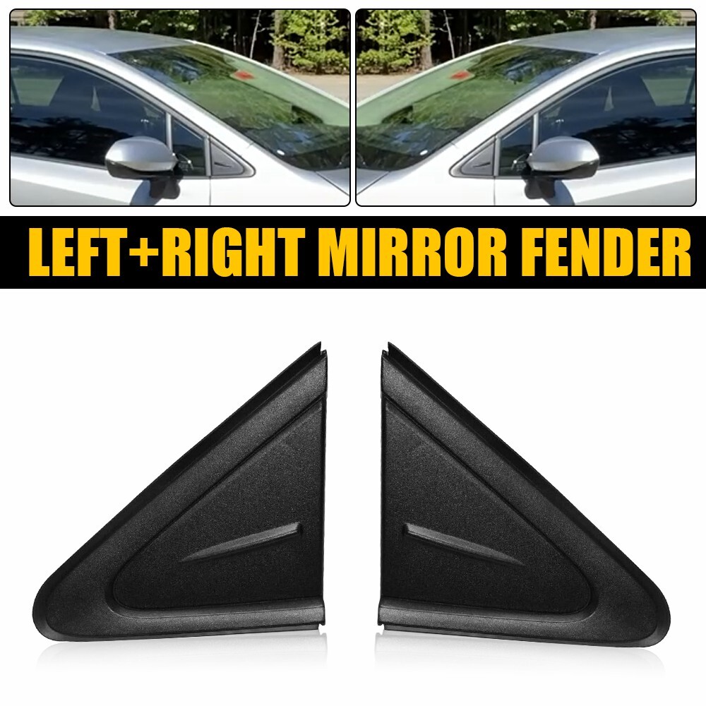 For 19-2021 Toyota Corolla Front Left Right Side Mirror Trim Triangle Cover 2X M