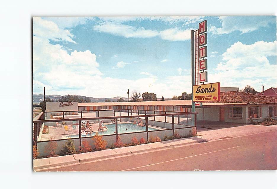 Postcard Sands Motel Panguitch Utah USA North America