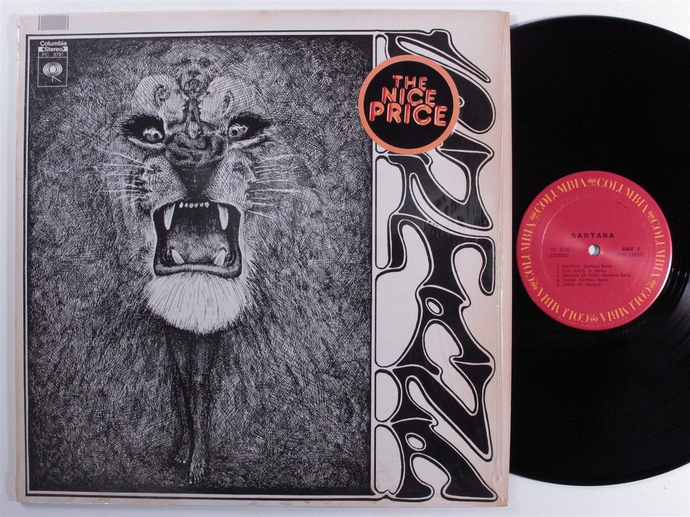 SANTANA Self Titled COLUMBIA PC-9781 LP VG+ SHRINK d