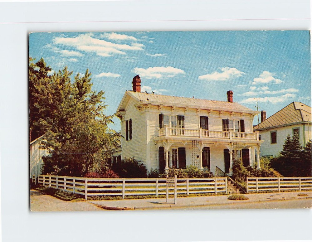 Postcard James Whitcomb Riley Home Greenfield Indiana USA