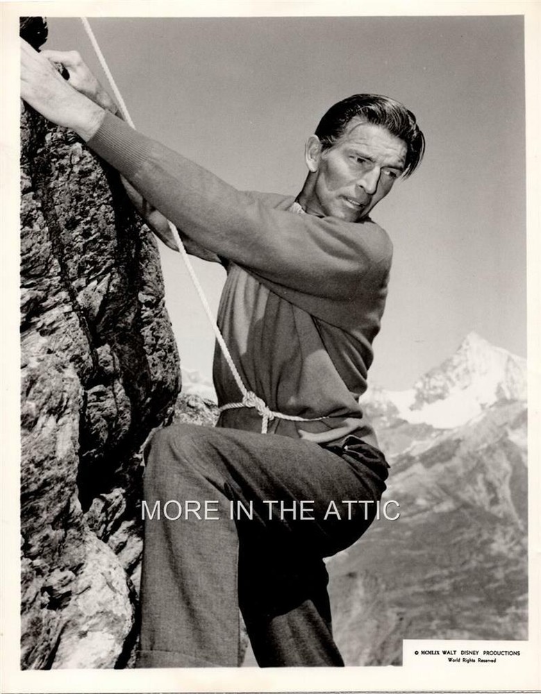 MICHAEL RENNIE CLINGS FOR DEAR LIFE ORIG VINTAGE WALT DISNEY NBC STUDIO STILL