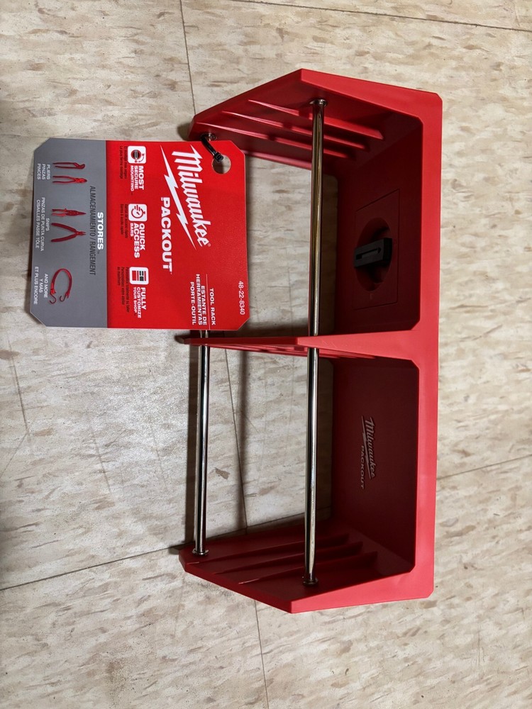 Milwaukee Packout Wall-Mounted Tool Rack 48-22-8340 for Organized Storage