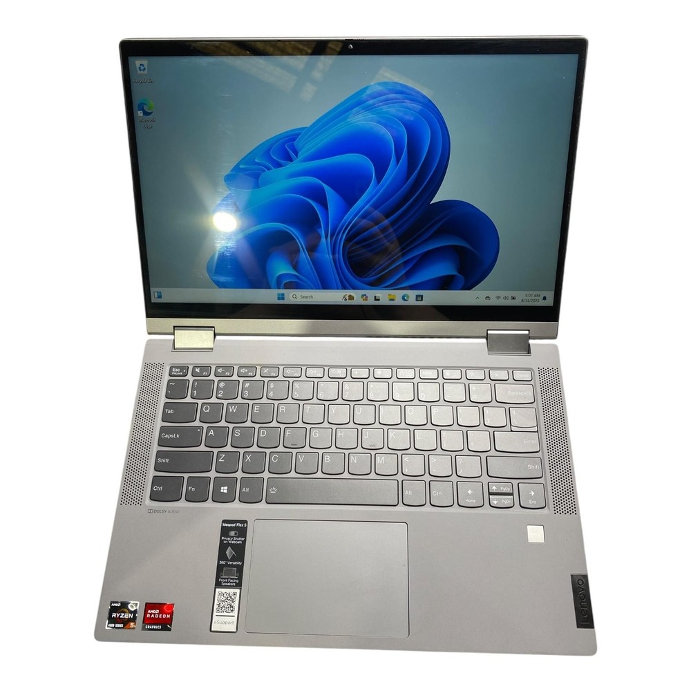 Lenovo IdeaPad Flex 5 Ryzen 5 8GB RAM 256GB SSD Win 11 Pro Convertible Laptop