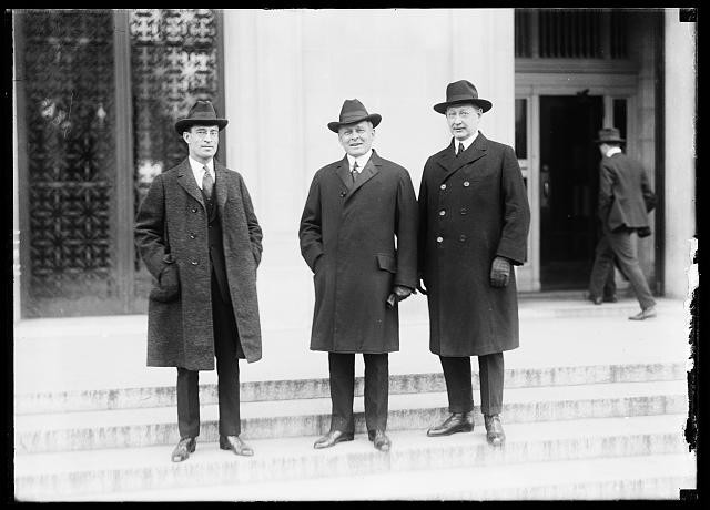 Photo:Men at Pan American Union Building, D.C., Washington