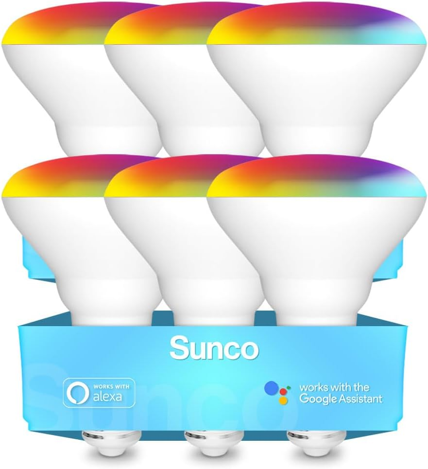 Smart Color-Changing BR30 LED Flood Light Bulb with Alexa WiFi Control