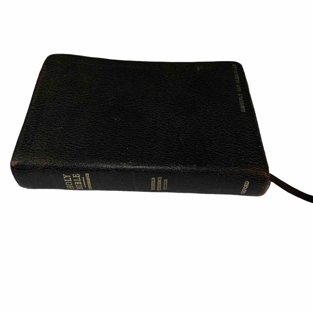 Scofield Reference KJV Holy Bible  + Concordance Oxford 1945 Black Leather