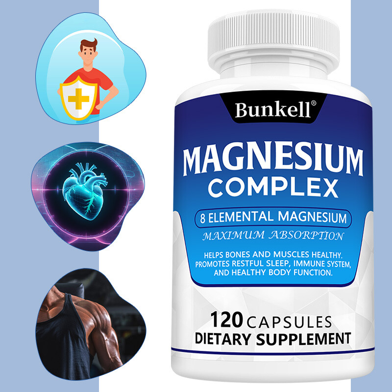 High-Potency 1000mg Magnesium Complex with 8 Essential Forms - Gluten Free & Non-GMO