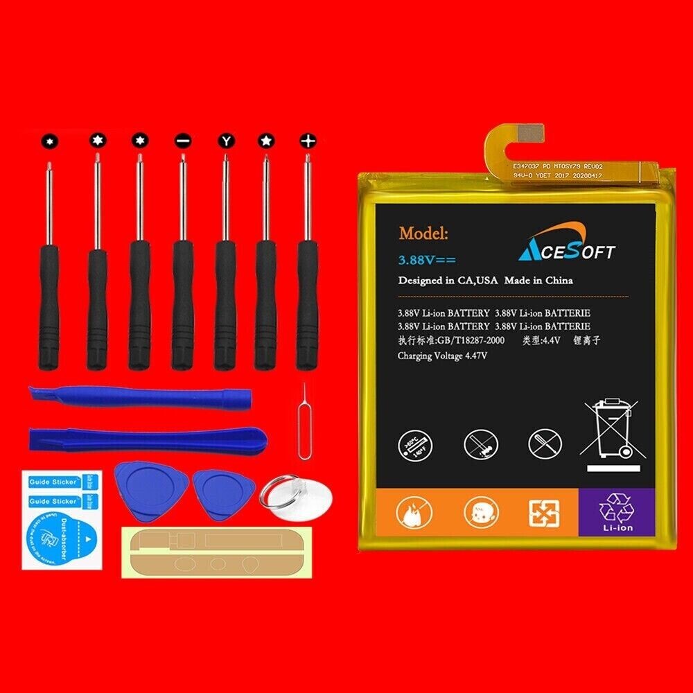 Long Life 5100mAh Battery Screwdriver Tool Set f Motorola Moto G100 5G XT2125-4