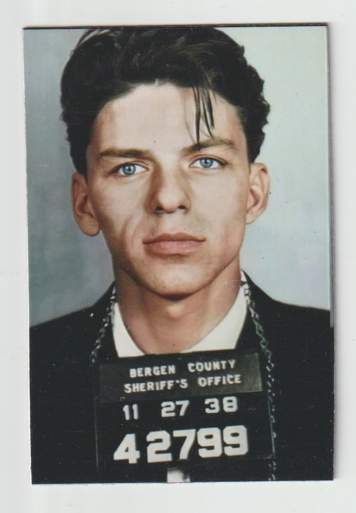 Frank Sinatra Mugshot  Fridge / Tool Box Magnet 2