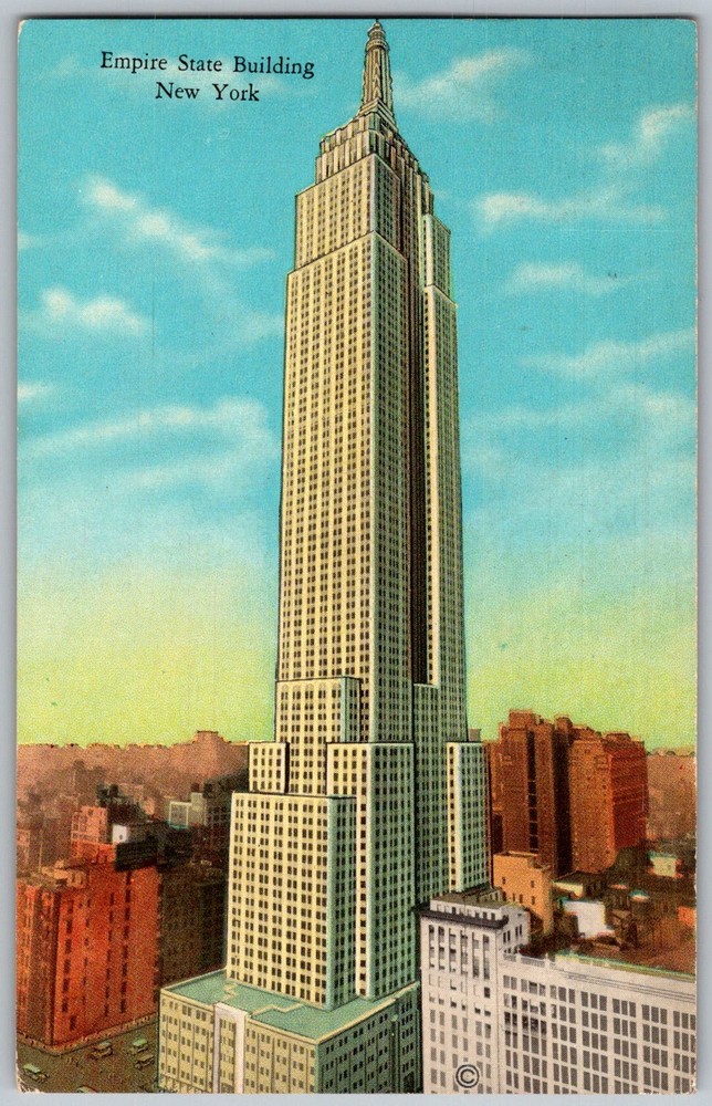 Vtg Postcard Empire State Building New York, NY 1930s